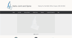 Desktop Screenshot of idahojointandspine.com